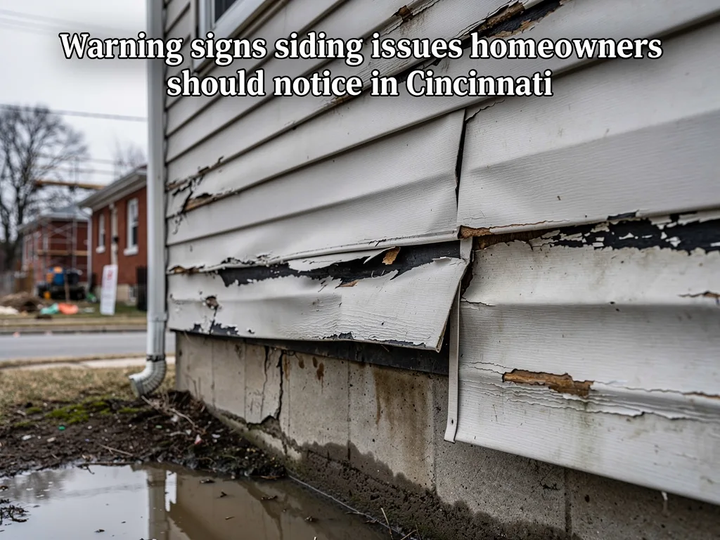 Warning signs siding issues homeowners should notice in Cincinnati